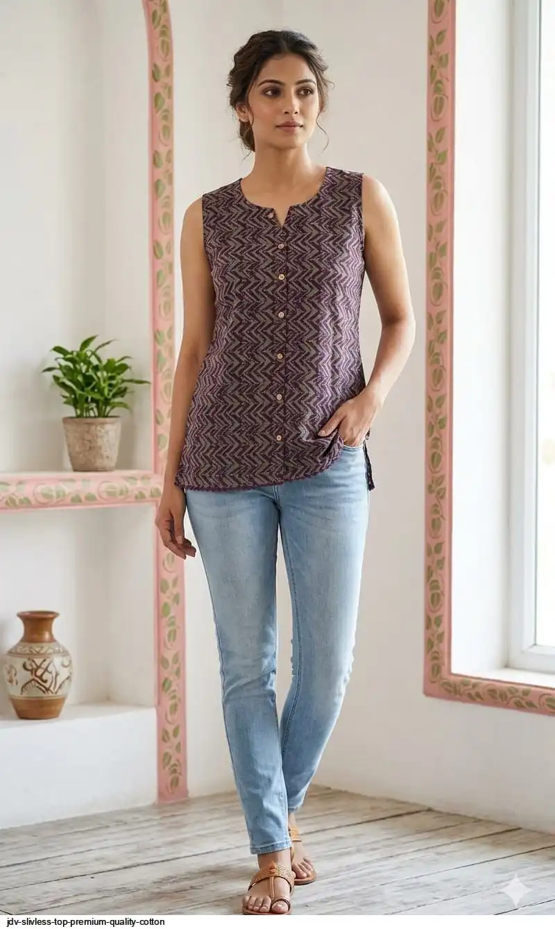 JDV SLIVLESS TOP PREMIUM QUALITY COTTON 12