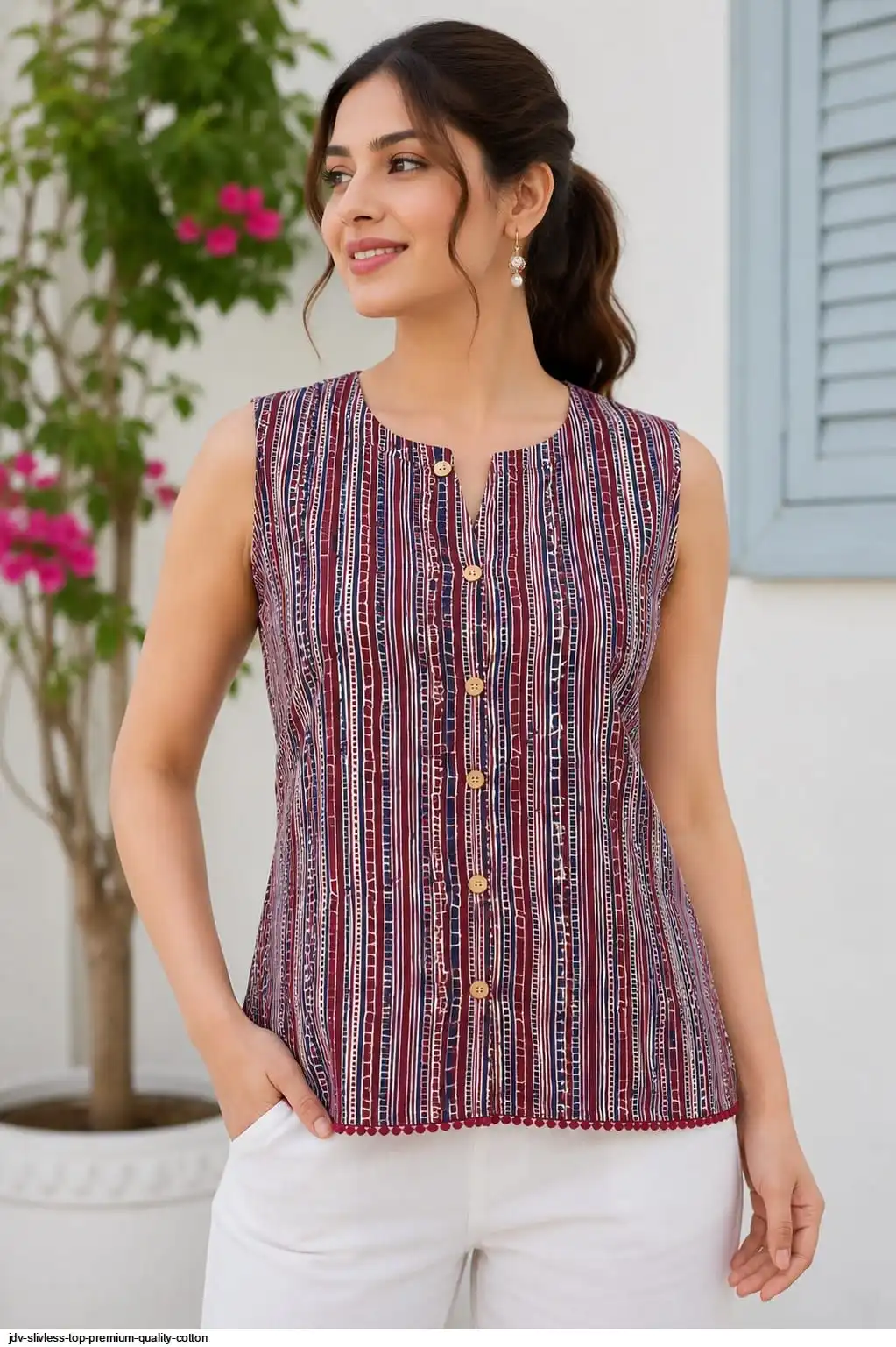 JDV SLIVLESS TOP PREMIUM QUALITY COTTON 15