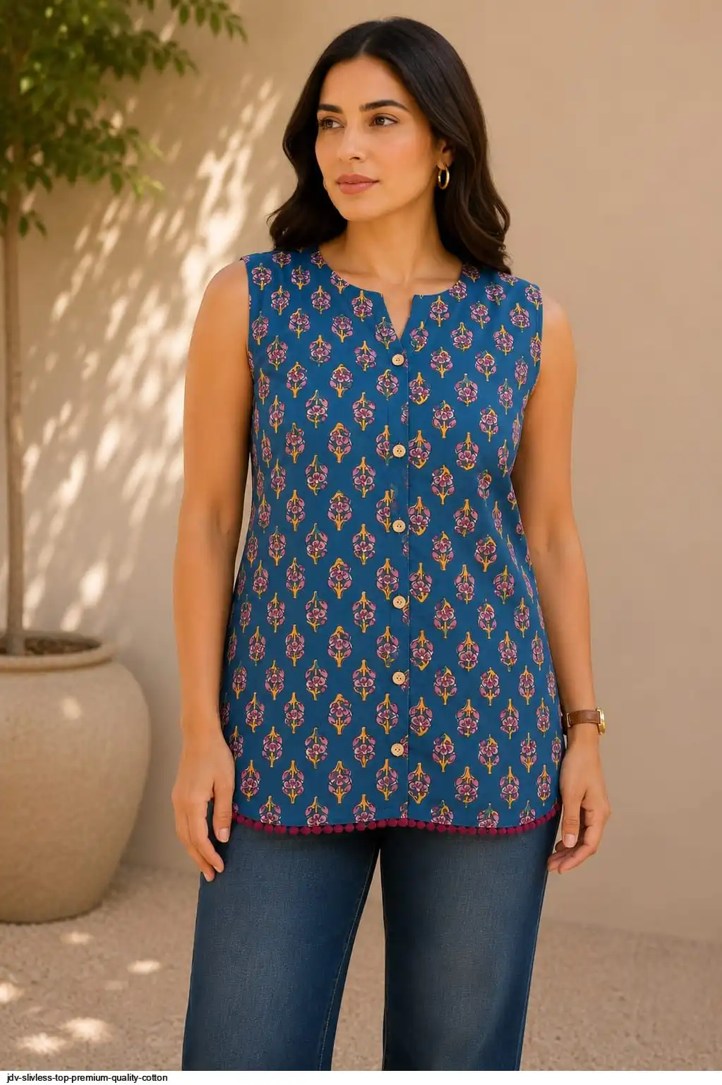 JDV SLIVLESS TOP PREMIUM QUALITY COTTON 17