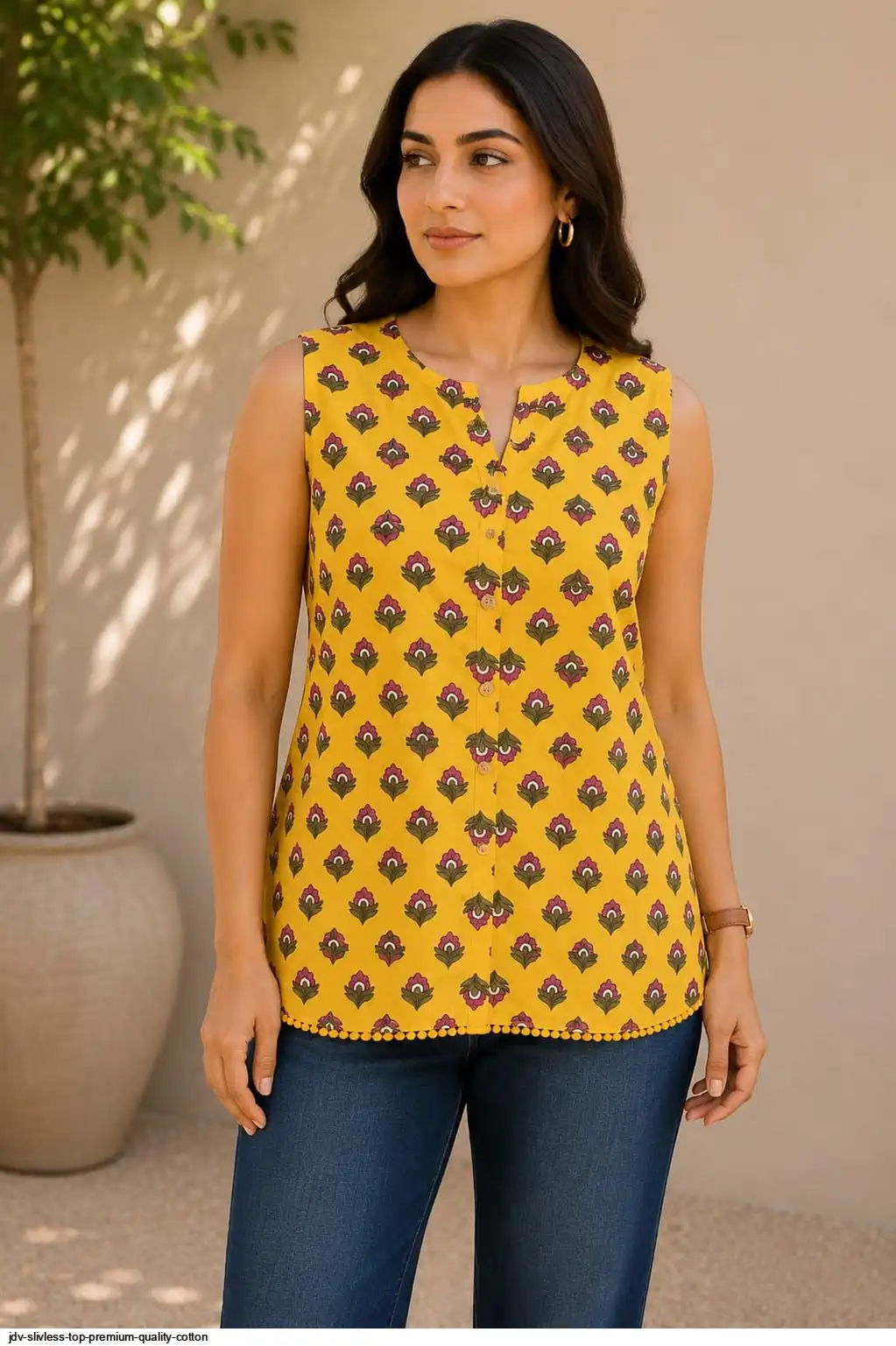 JDV SLIVLESS TOP PREMIUM QUALITY COTTON 19