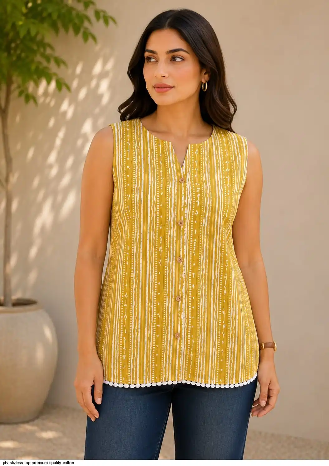 JDV SLIVLESS TOP PREMIUM QUALITY COTTON 20