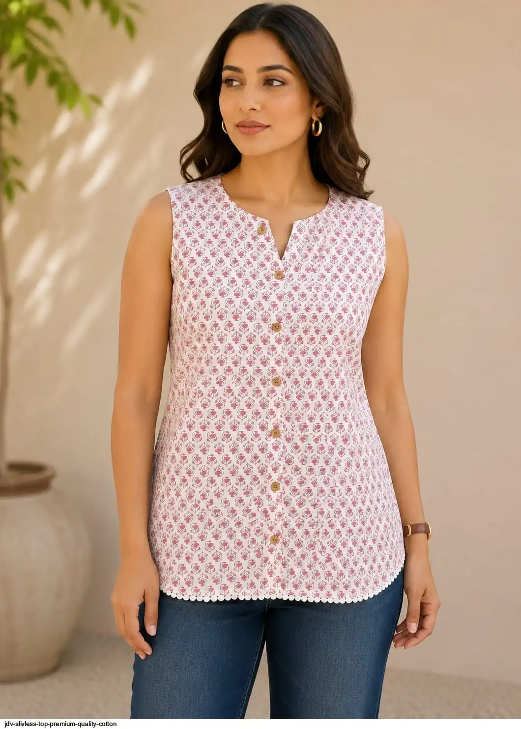 JDV SLIVLESS TOP PREMIUM QUALITY COTTON 23