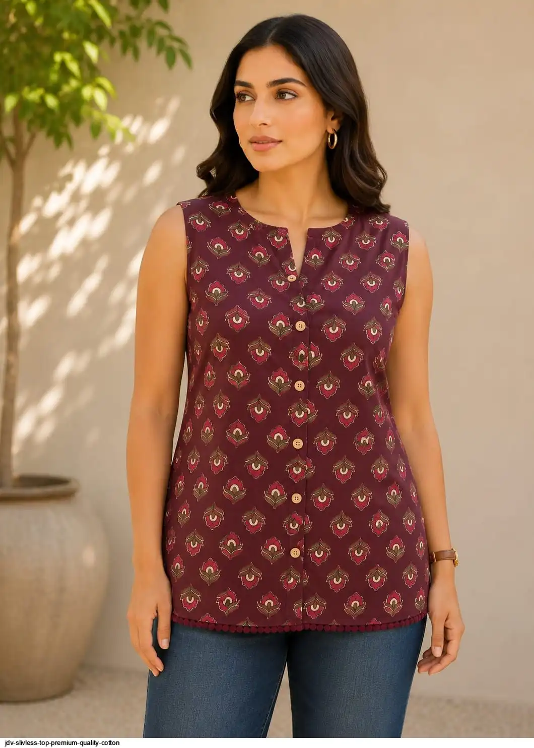 JDV SLIVLESS TOP PREMIUM QUALITY COTTON 22