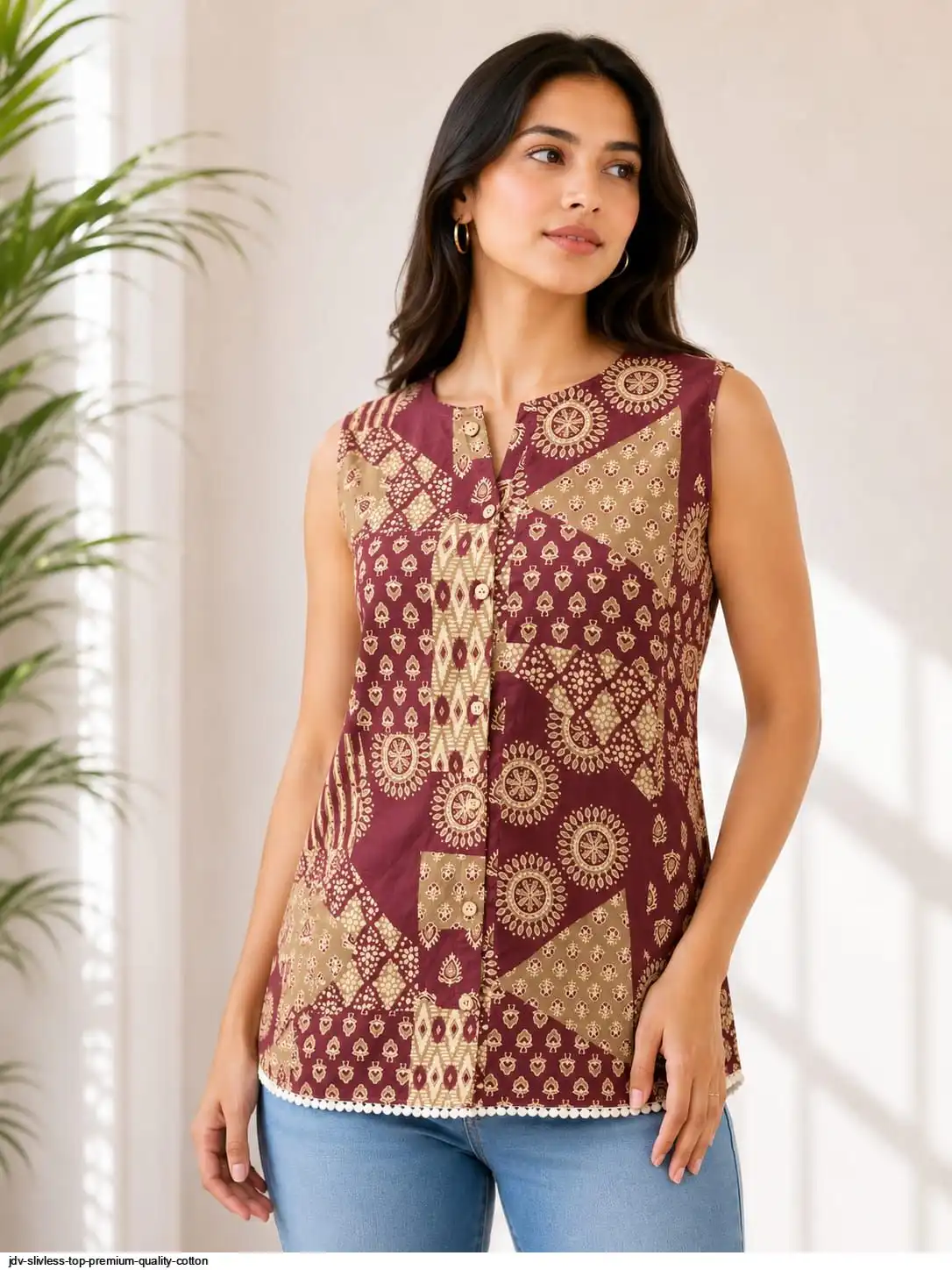 JDV SLIVLESS TOP PREMIUM QUALITY COTTON 29