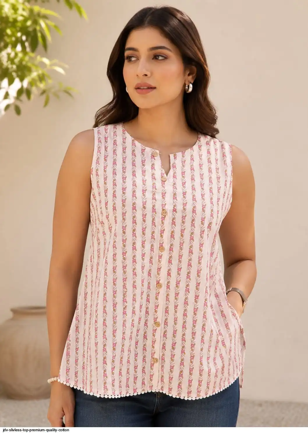 JDV SLIVLESS TOP PREMIUM QUALITY COTTON 28