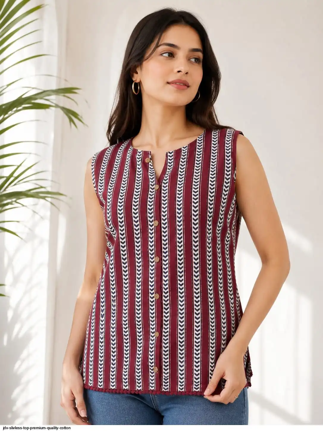 JDV SLIVLESS TOP PREMIUM QUALITY COTTON 37