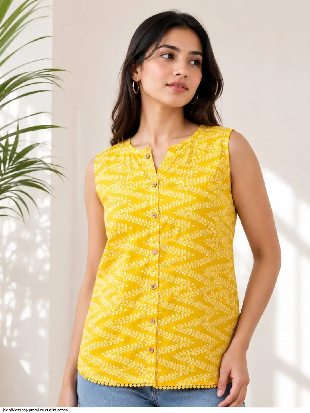 JDV SLIVLESS TOP PREMIUM QUALITY COTTON 36