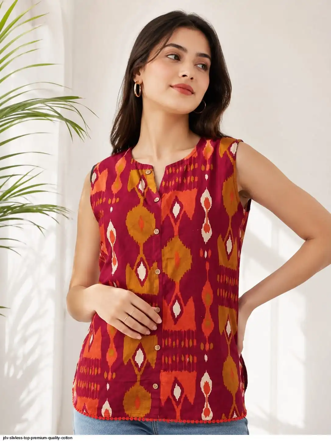 JDV SLIVLESS TOP PREMIUM QUALITY COTTON 38
