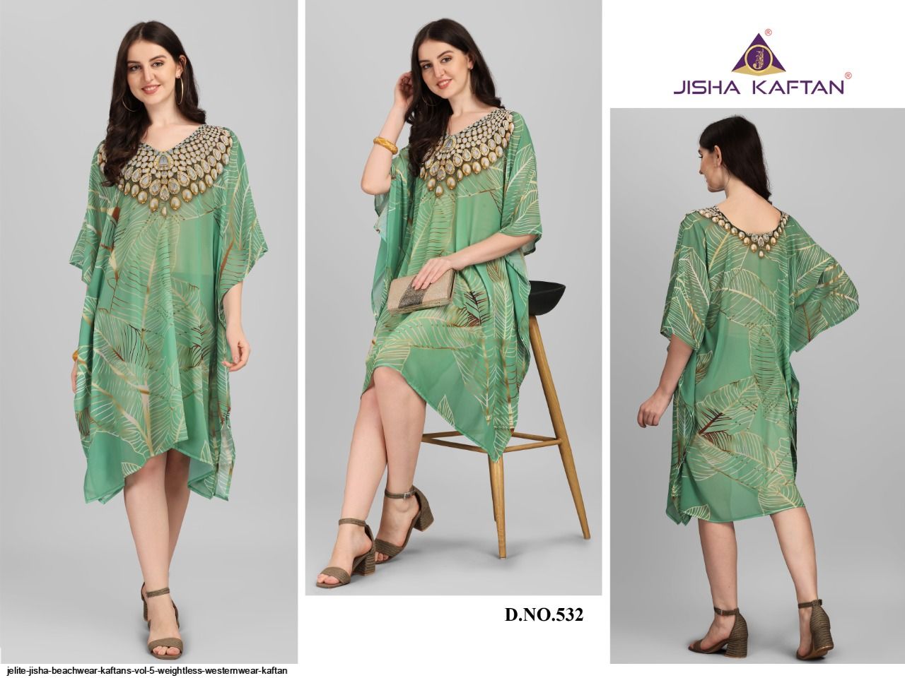 JELITE JISHA KAFTAN BEACHWEAR VOL 5 WEIGHTLESS WESTERNWEAR KAFTAN A