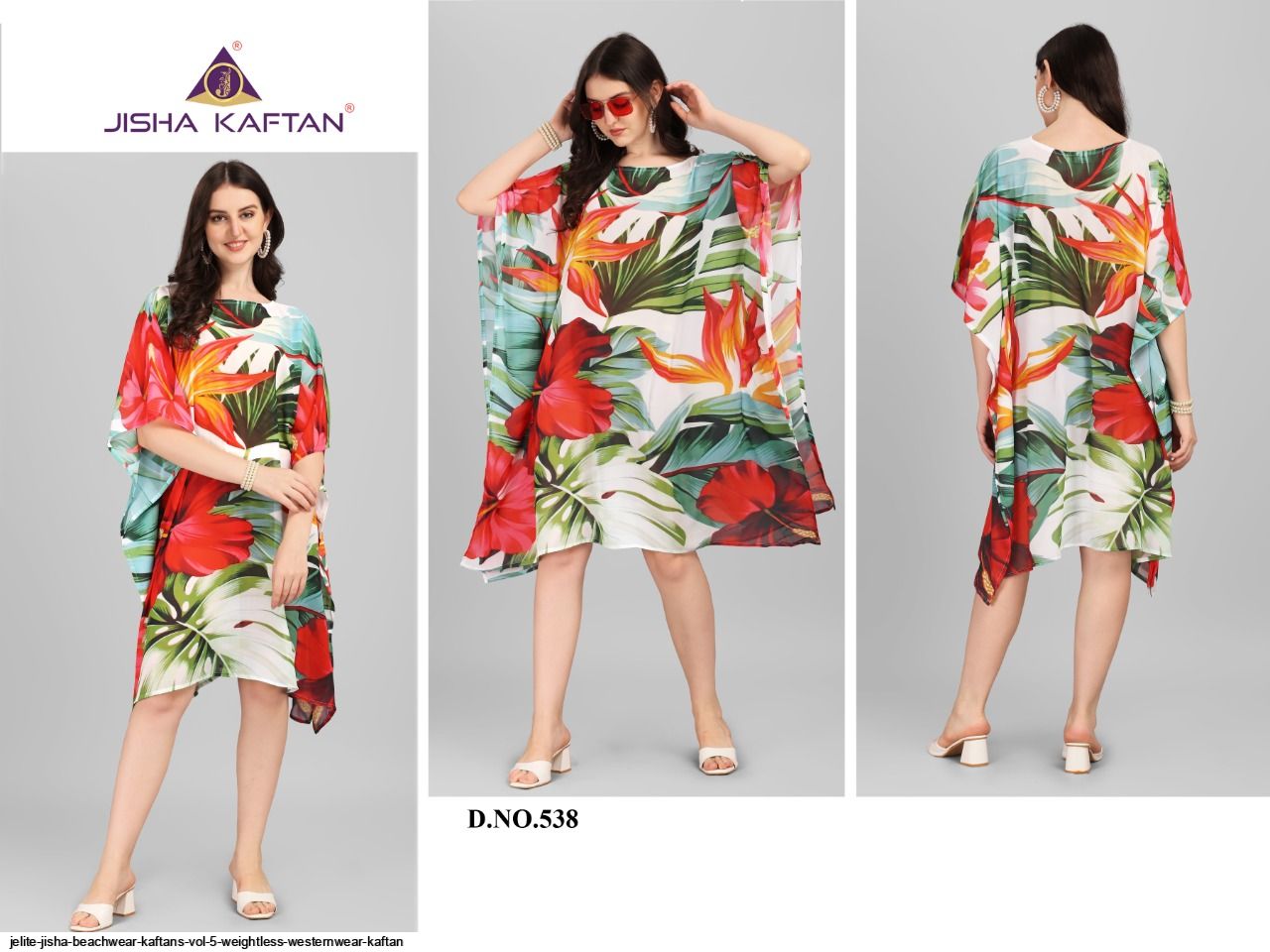 JELITE JISHA KAFTAN BEACHWEAR VOL 5 WEIGHTLESS WESTERNWEAR KAFTAN D