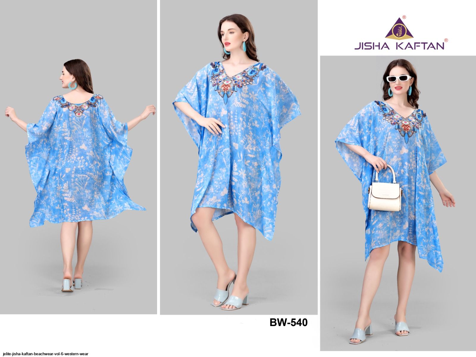 JELITE JISHA KAFTAN BEACHWEAR VOL 6 WESTERN WEAR A