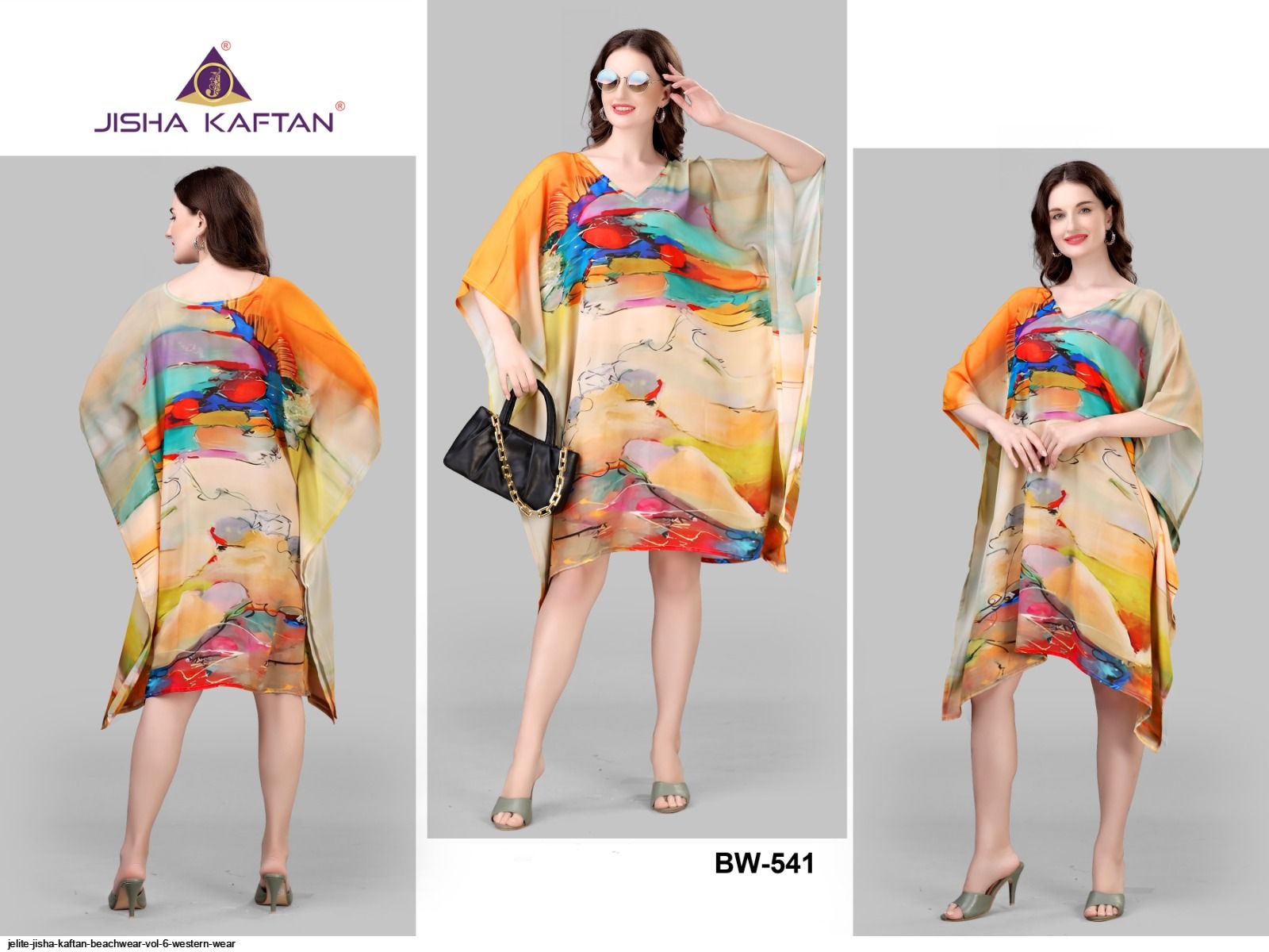 JELITE JISHA KAFTAN BEACHWEAR VOL 6 WESTERN WEAR B
