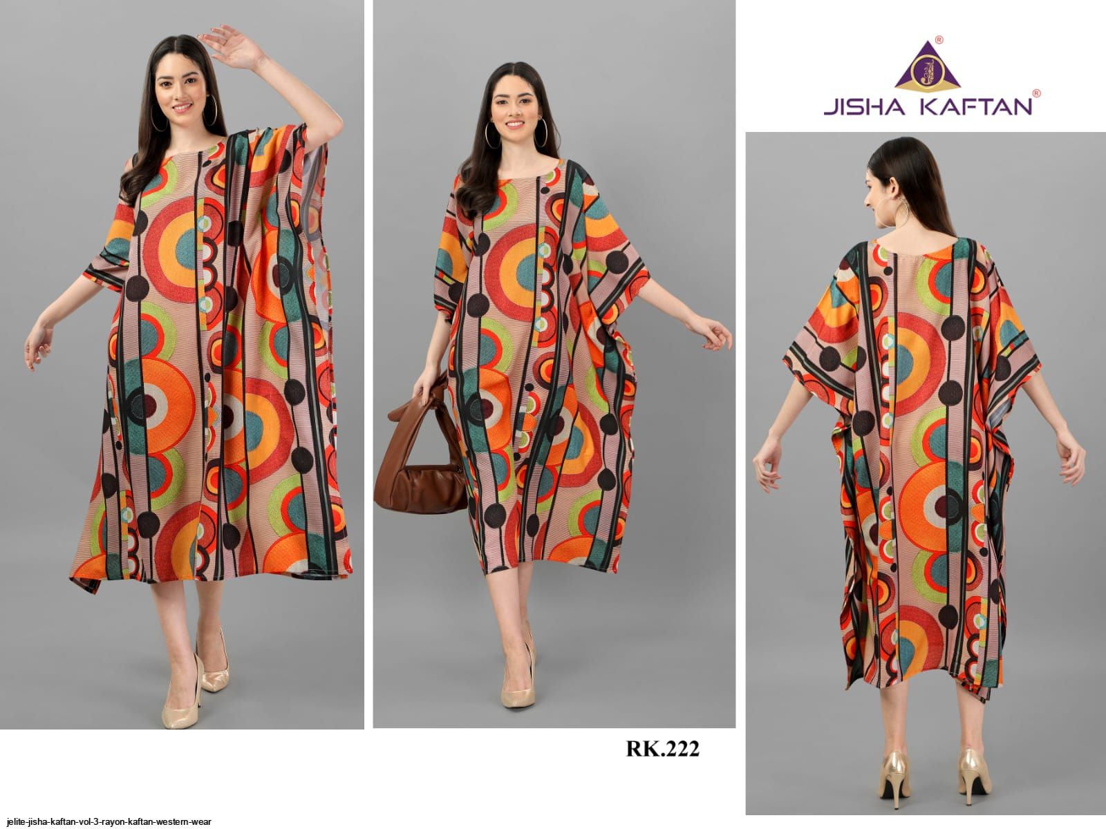 JELITE JISHA KAFTAN VOL 3 RAYON KAFTAN WESTERN WEAR B
