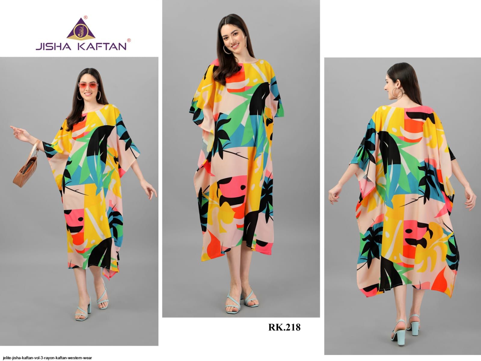 JELITE JISHA KAFTAN VOL 3 RAYON KAFTAN WESTERN WEAR F