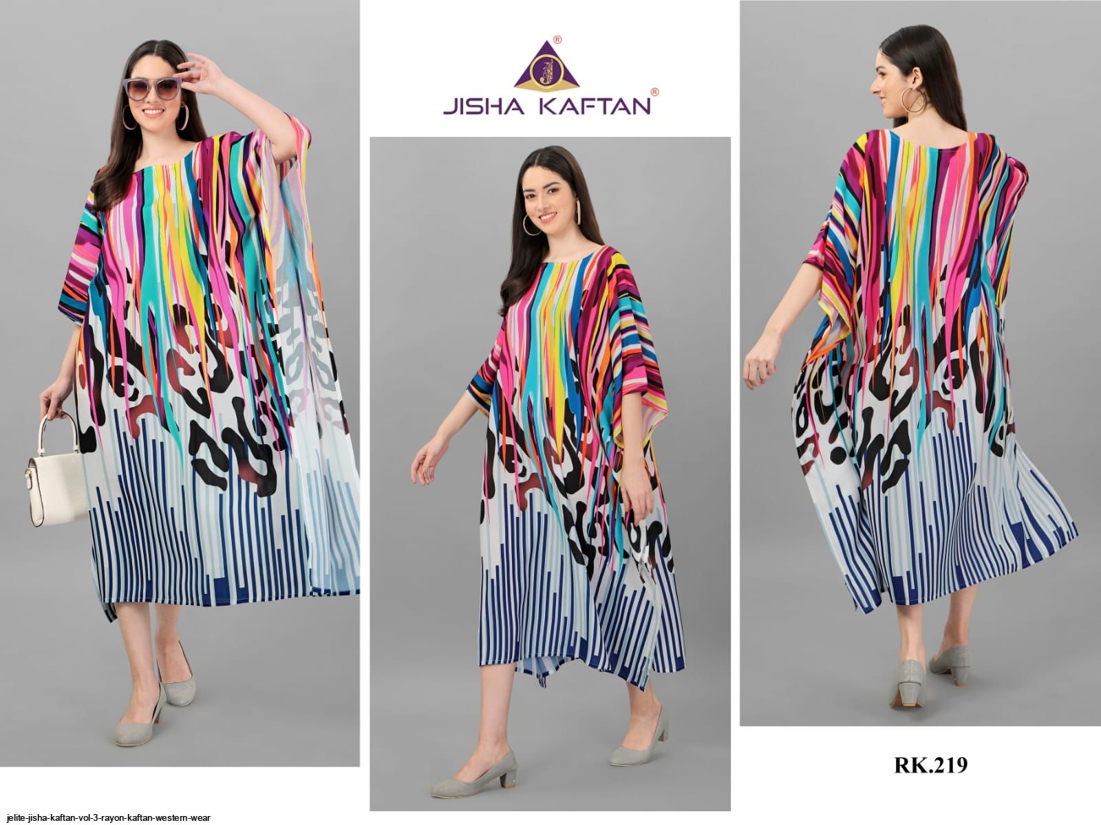 JELITE JISHA KAFTAN VOL 3 RAYON KAFTAN WESTERN WEAR G