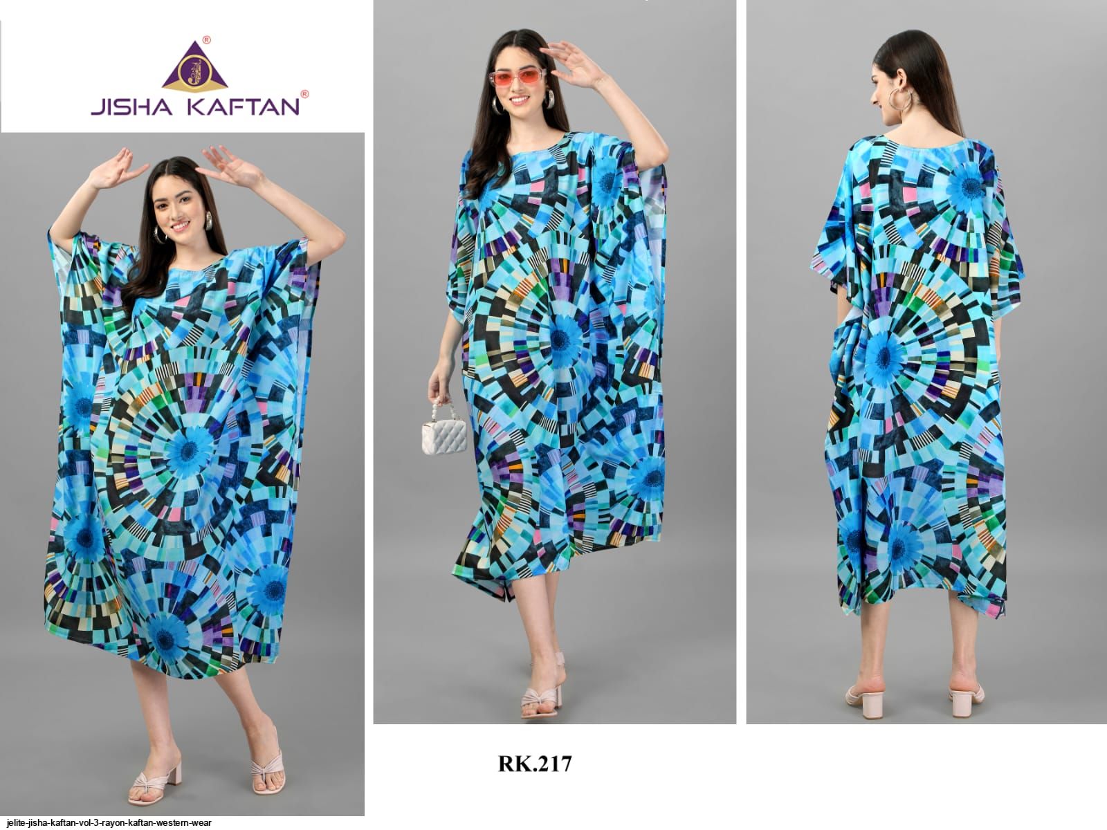 JELITE JISHA KAFTAN VOL 3 RAYON KAFTAN WESTERN WEAR H