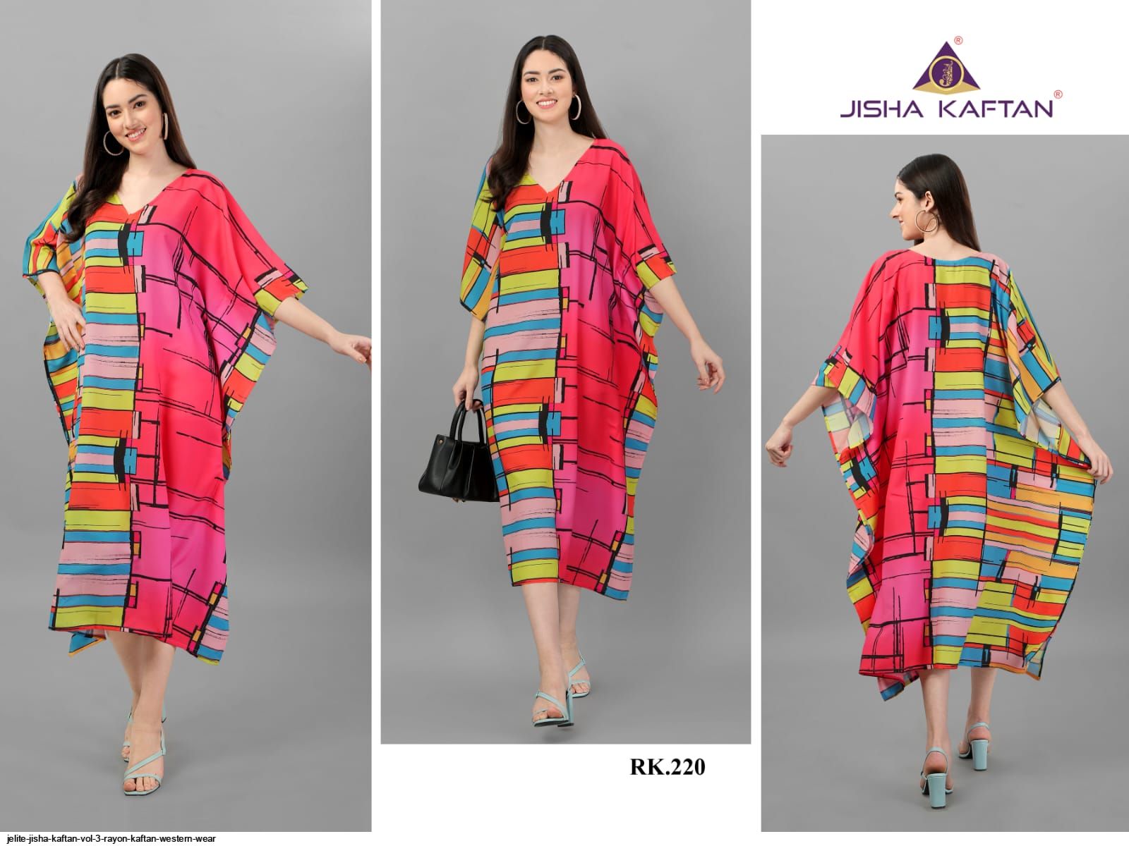 JELITE JISHA KAFTAN VOL 3 RAYON KAFTAN WESTERN WEAR E