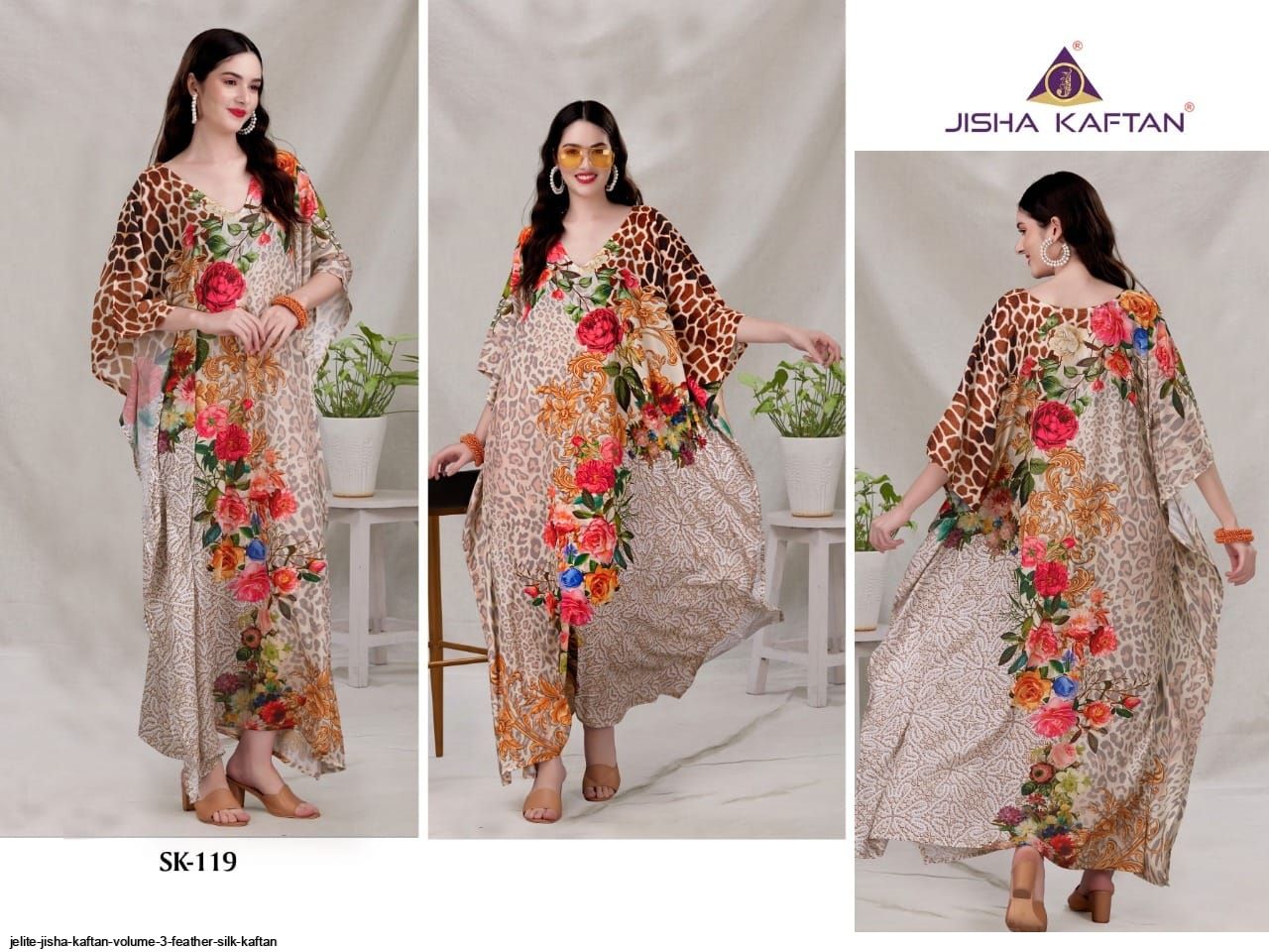 JELITE JISHA KAFTAN VOLUME 3 FEATHER SILK KAFTAN D