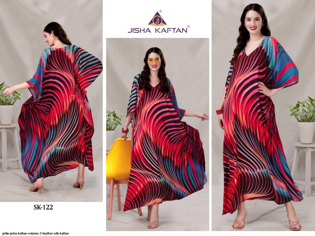 JELITE JISHA KAFTAN VOLUME 3 FEATHER SILK KAFTAN E