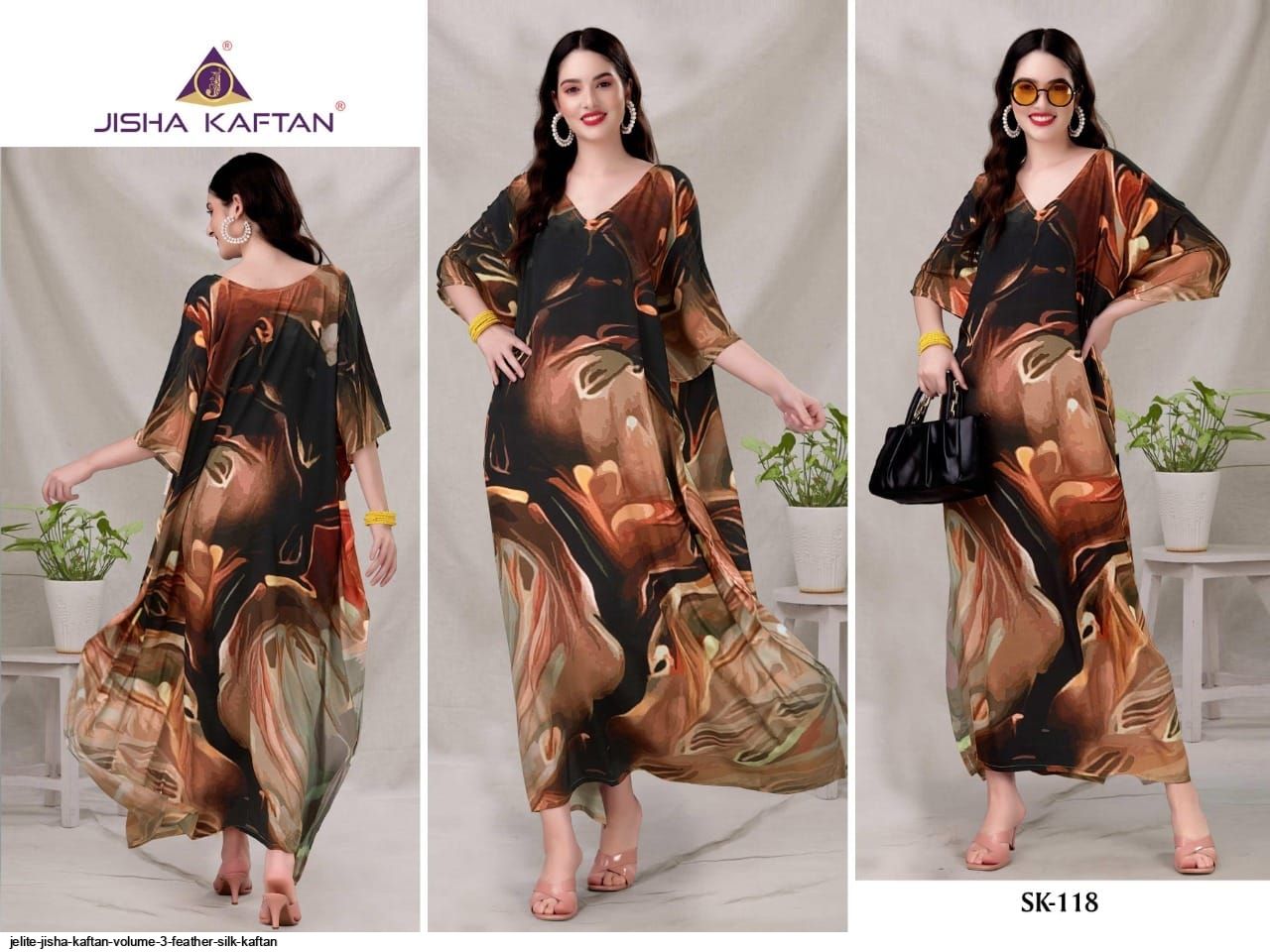 JELITE JISHA KAFTAN VOLUME 3 FEATHER SILK KAFTAN A