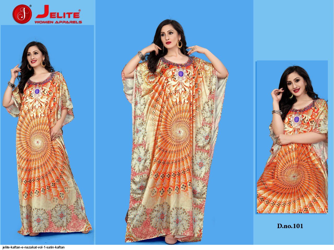 JELITE KAFTAN E NAZAKAT VOL 1 SATIN KAFTAN H