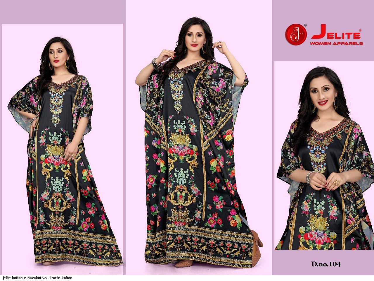 JELITE KAFTAN E NAZAKAT VOL 1 SATIN KAFTAN C