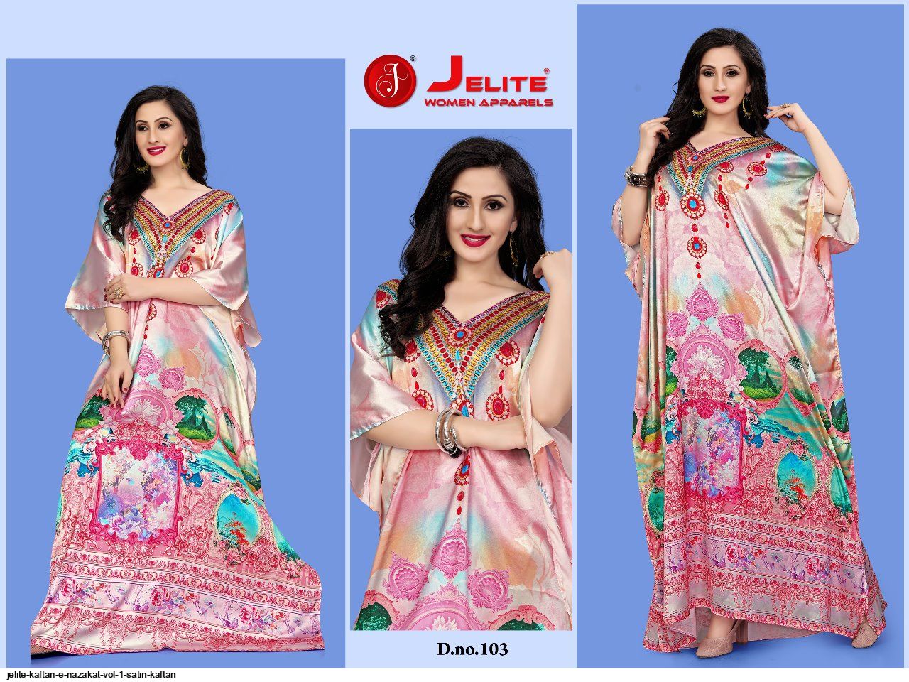 JELITE KAFTAN E NAZAKAT VOL 1 SATIN KAFTAN B