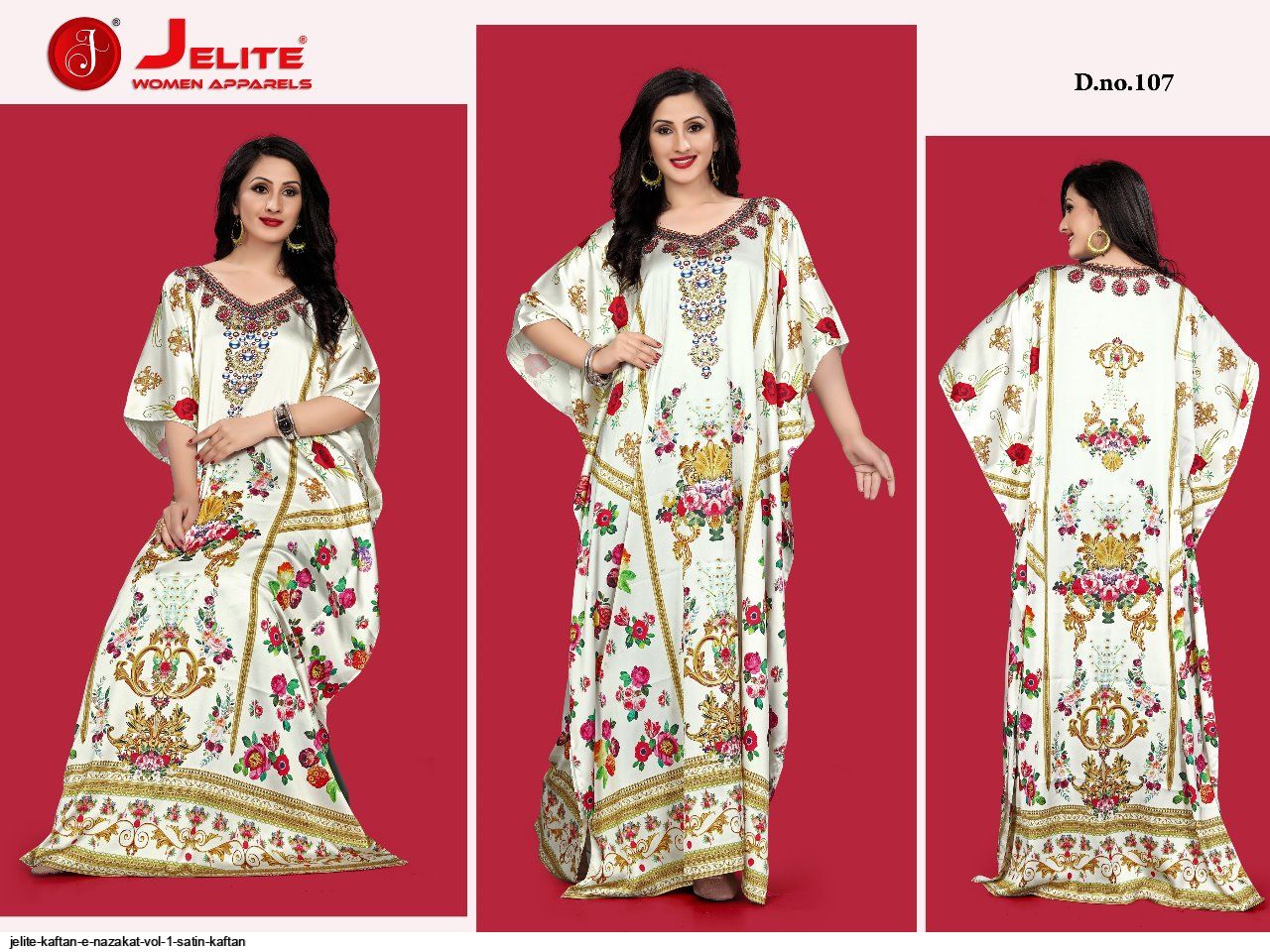 JELITE KAFTAN E NAZAKAT VOL 1 SATIN KAFTAN F