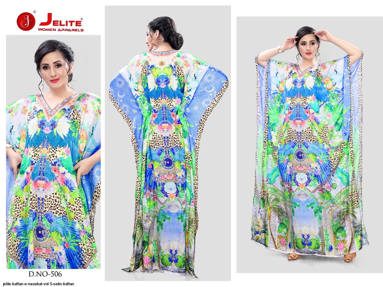 JELITE KAFTAN E NAZAKAT VOL 5 SATIN KAFTAN F