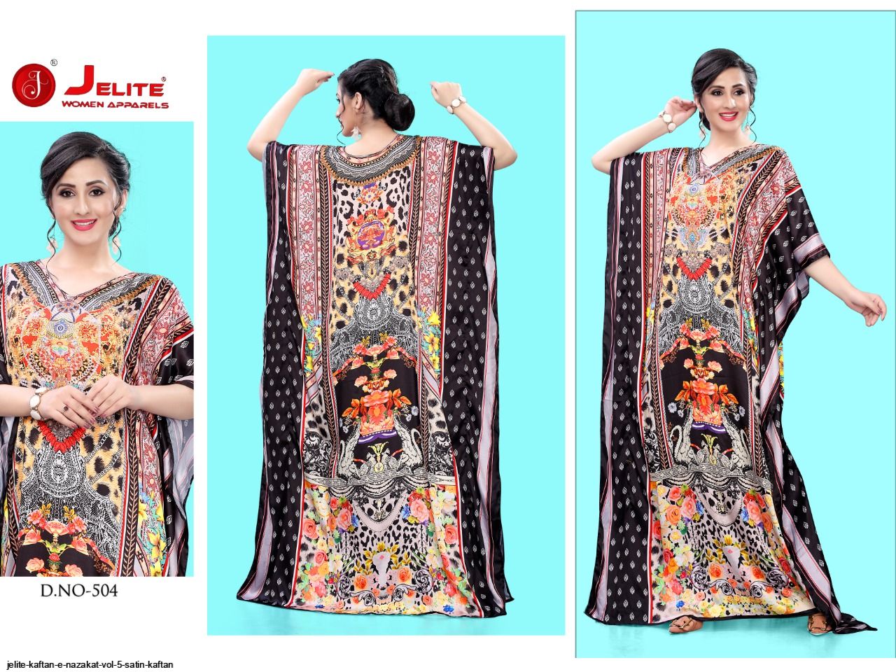 JELITE KAFTAN E NAZAKAT VOL 5 SATIN KAFTAN D