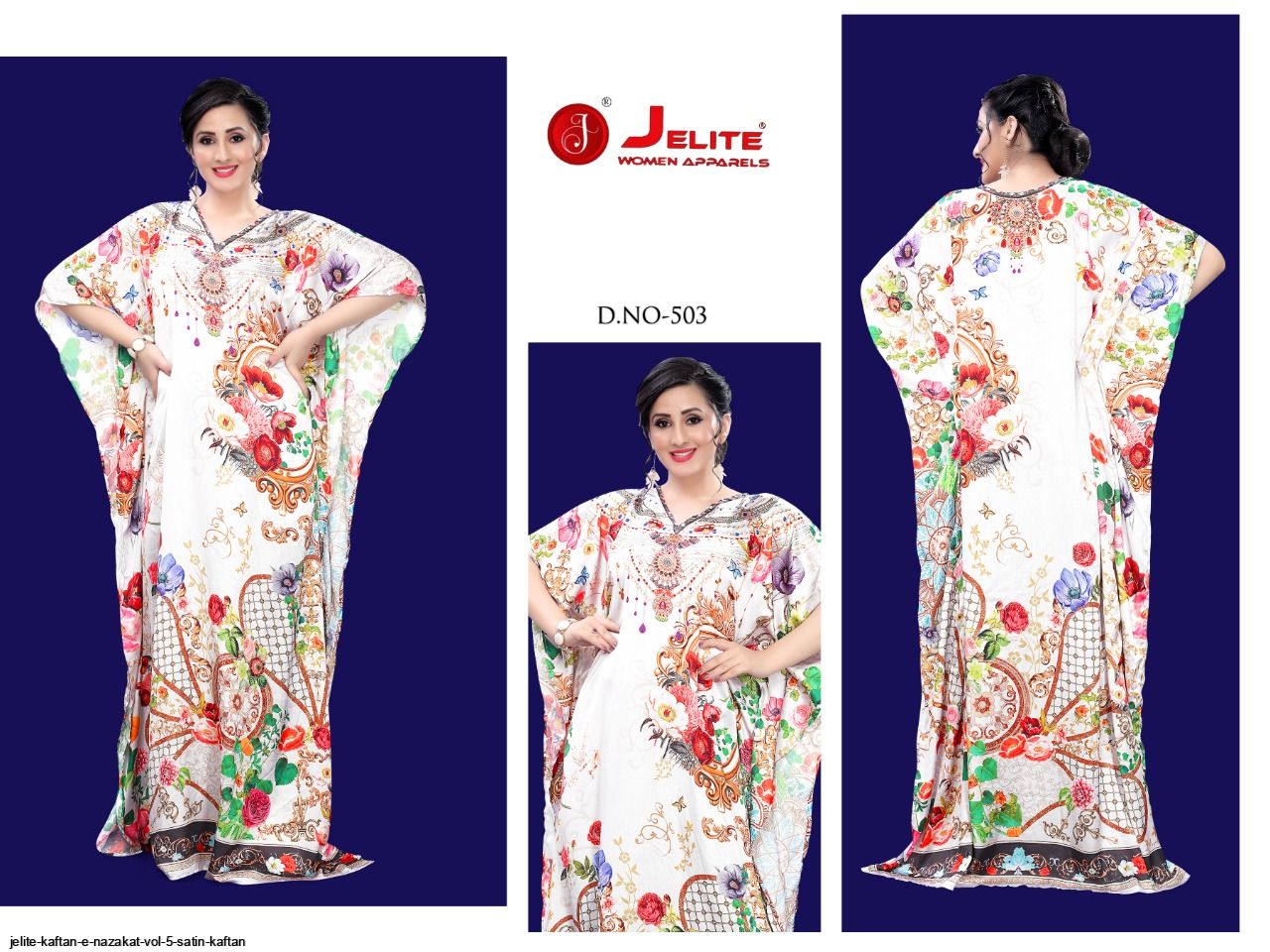 JELITE KAFTAN E NAZAKAT VOL 5 SATIN KAFTAN C
