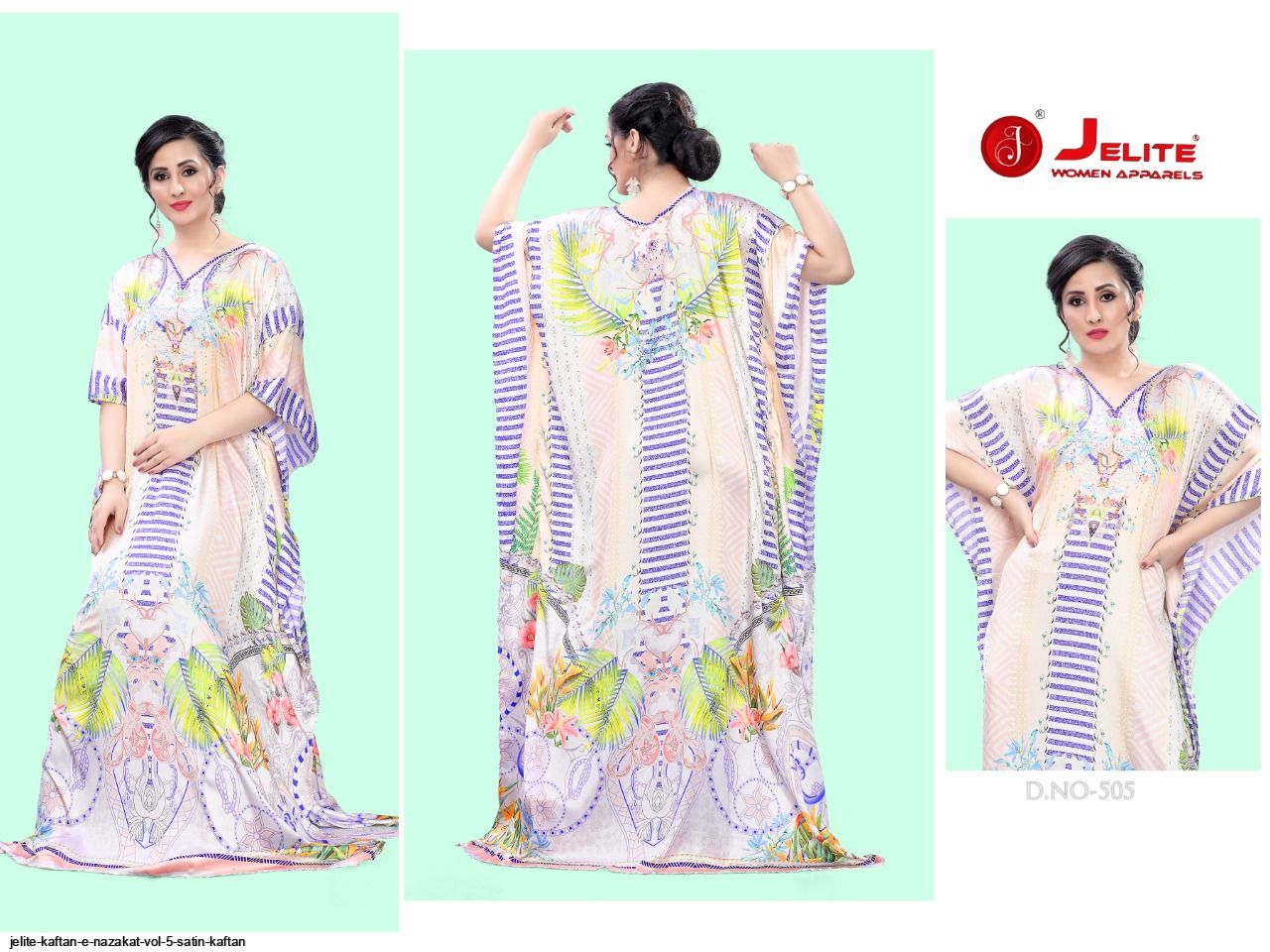 JELITE KAFTAN E NAZAKAT VOL 5 SATIN KAFTAN E