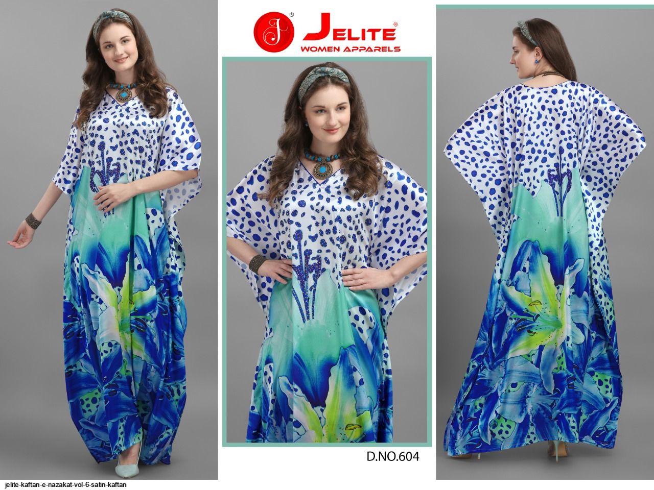 JELITE KAFTAN E NAZAKAT VOL 6 SATIN KAFTAN F