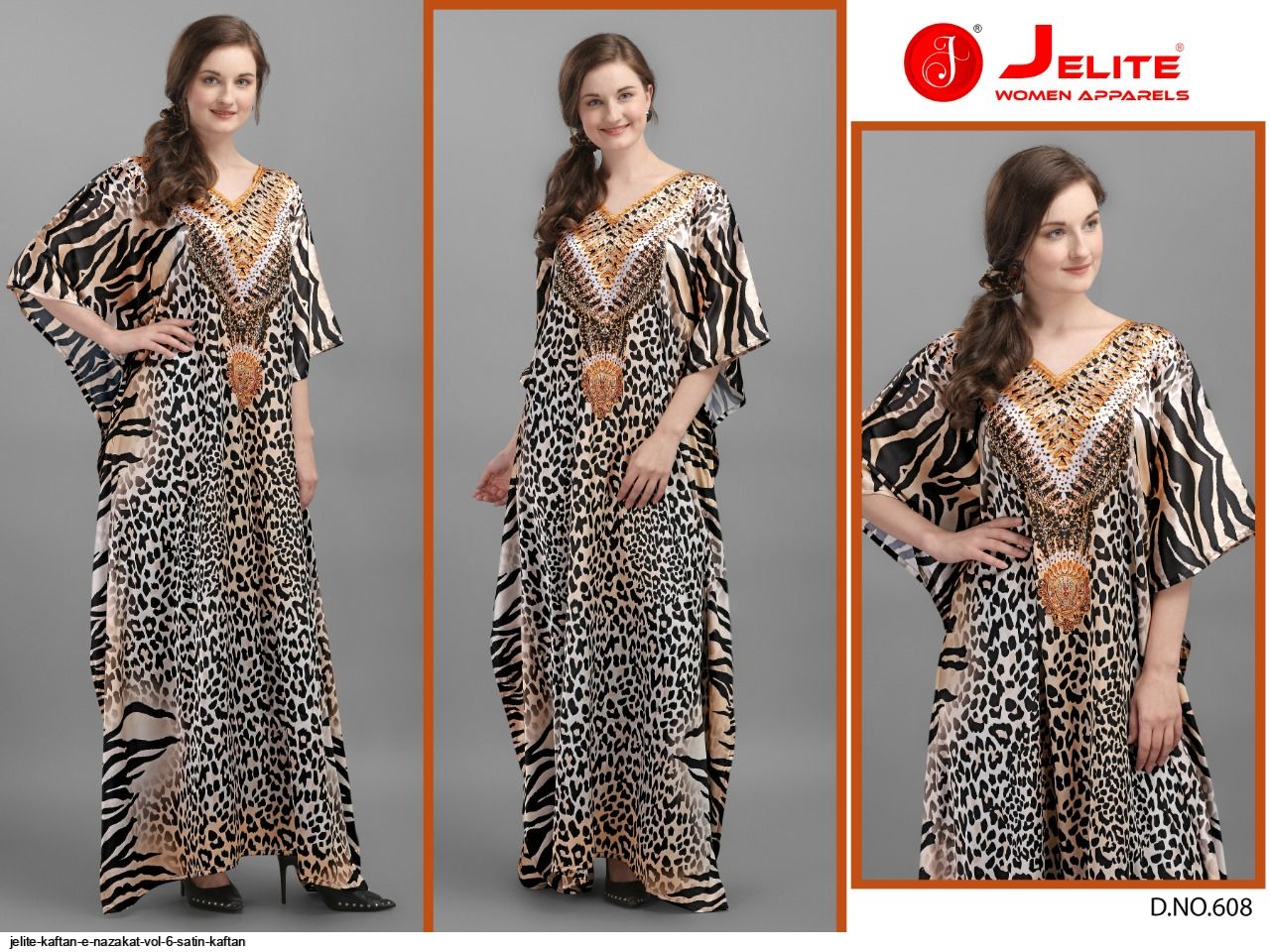 JELITE KAFTAN E NAZAKAT VOL 6 SATIN KAFTAN E