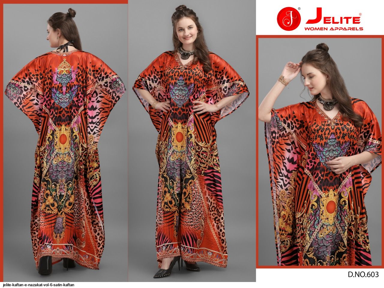 JELITE KAFTAN E NAZAKAT VOL 6 SATIN KAFTAN G