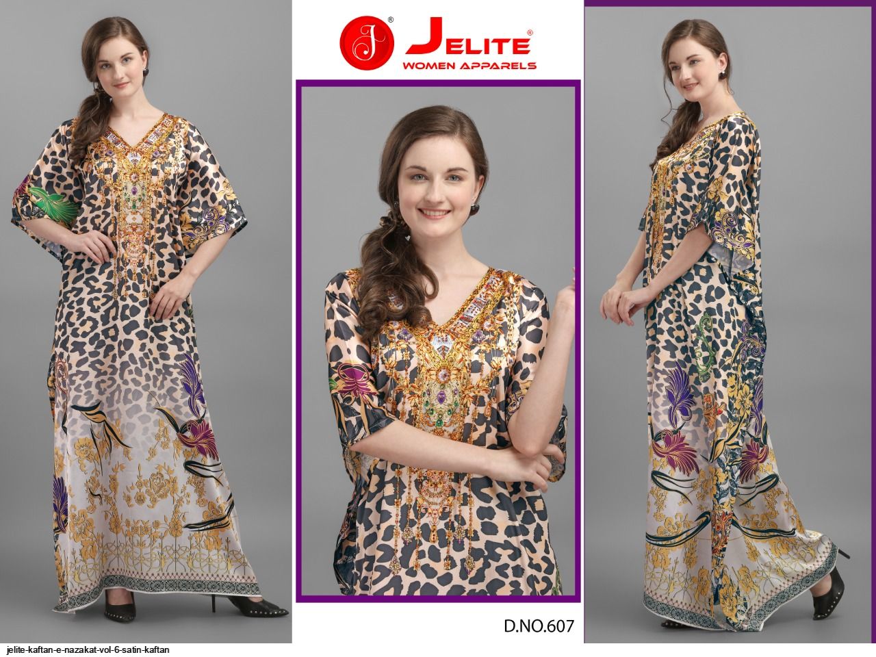 JELITE KAFTAN E NAZAKAT VOL 6 SATIN KAFTAN B