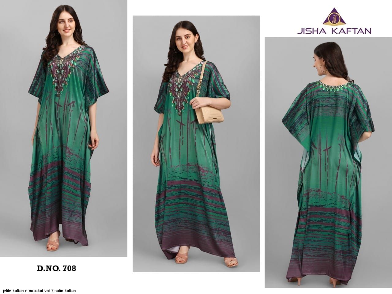 JELITE KAFTAN E NAZAKAT VOL 7 SATIN KAFTAN C