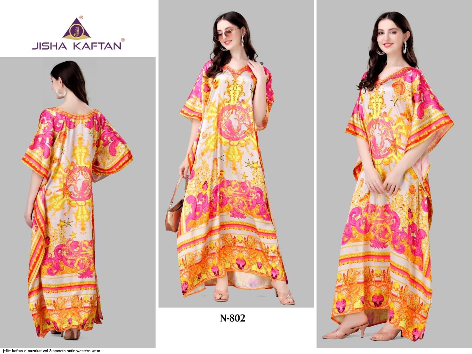 JELITE KAFTAN E NAZAKAT VOL 8 SMOOTH SATIN WESTERN WEAR B
