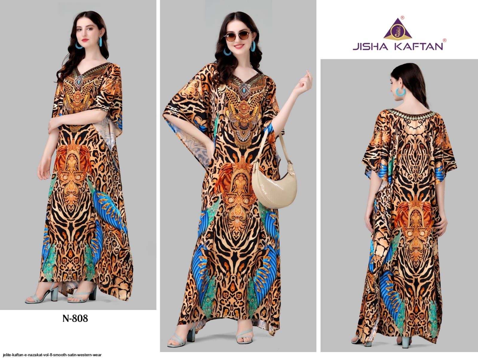 JELITE KAFTAN E NAZAKAT VOL 8 SMOOTH SATIN WESTERN WEAR G