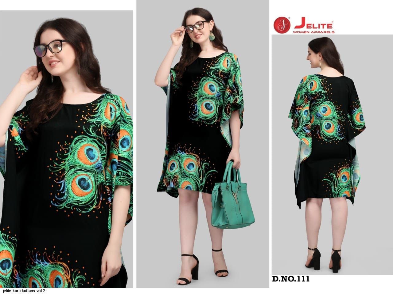 JELITE KURTI KAFTANS VOL 2 WESTERN WEAR E