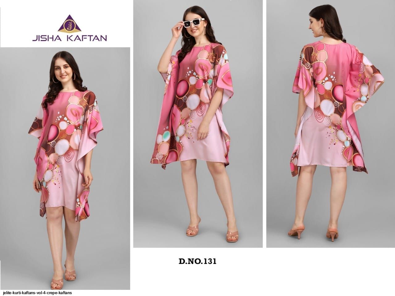 JELITE KURTI KAFTANS VOL 4 CREPE KAFTANS G