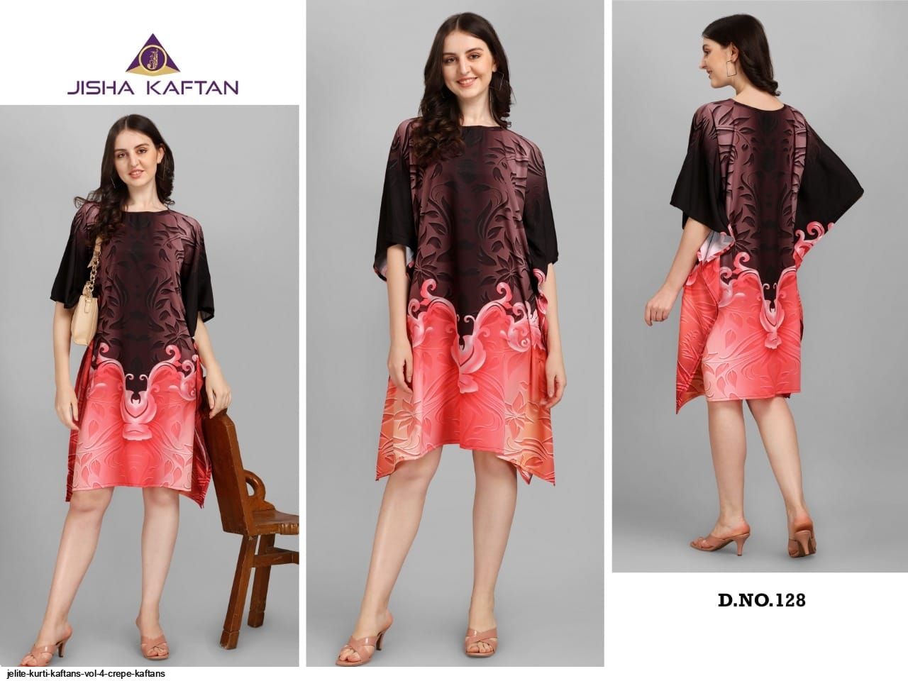 JELITE KURTI KAFTANS VOL 4 CREPE KAFTANS D