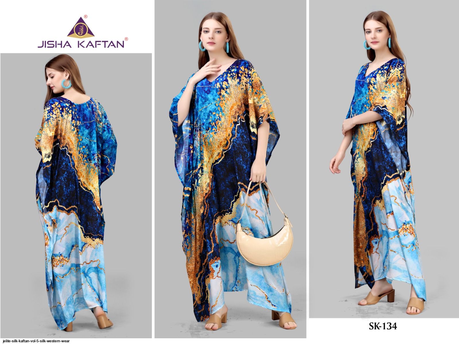JELITE SILK KAFTAN VOL 5 SILK WESTERN WEAR C