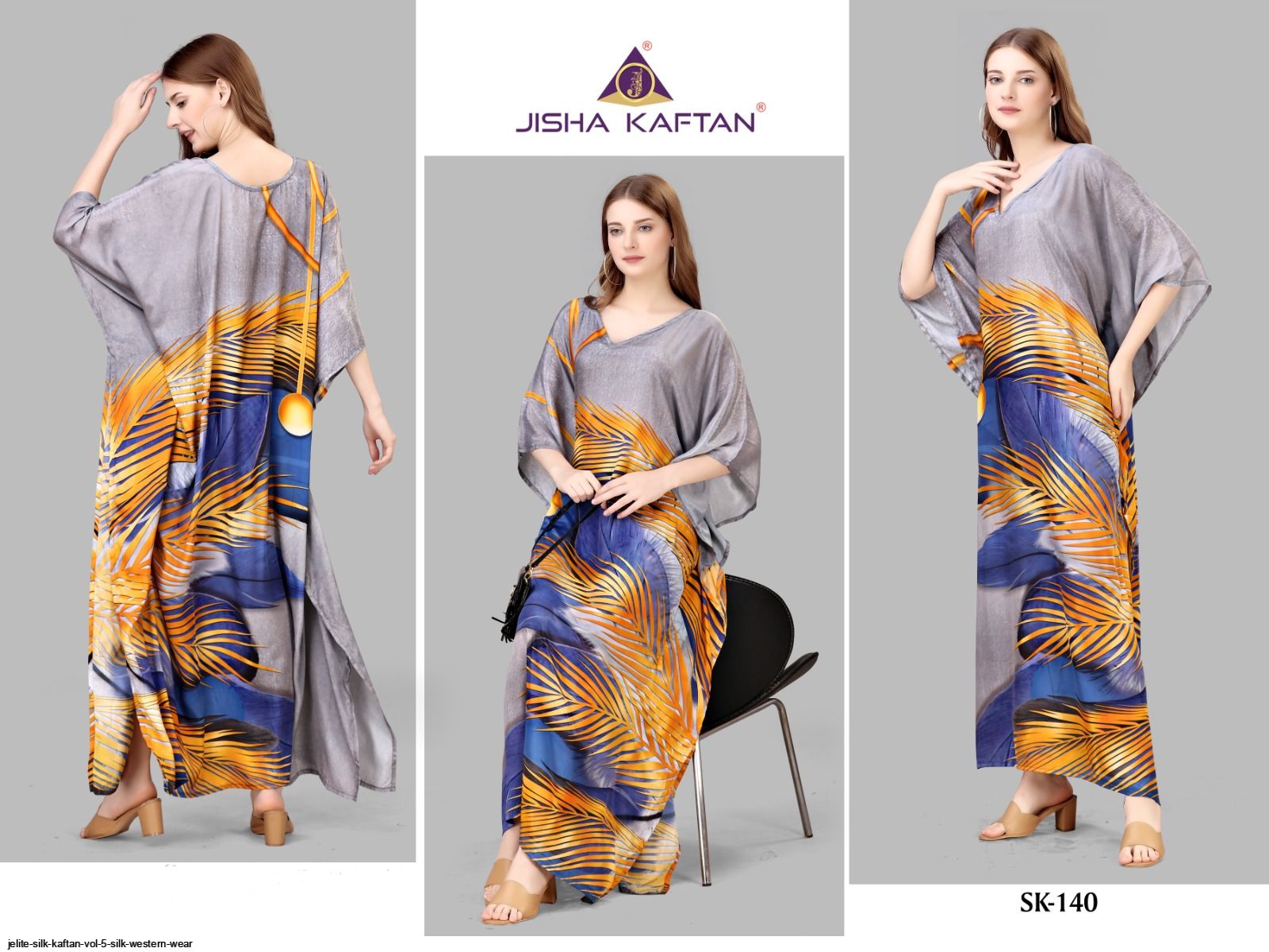 JELITE SILK KAFTAN VOL 5 SILK WESTERN WEAR G