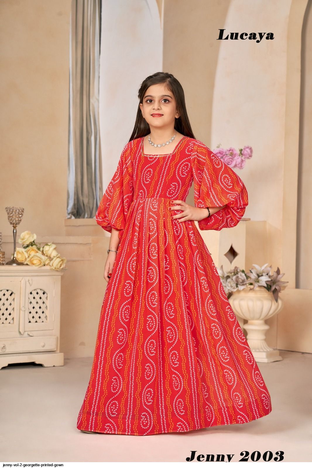 JENNY VOL 2 GEORGETTE PRINTED GOWN 2003