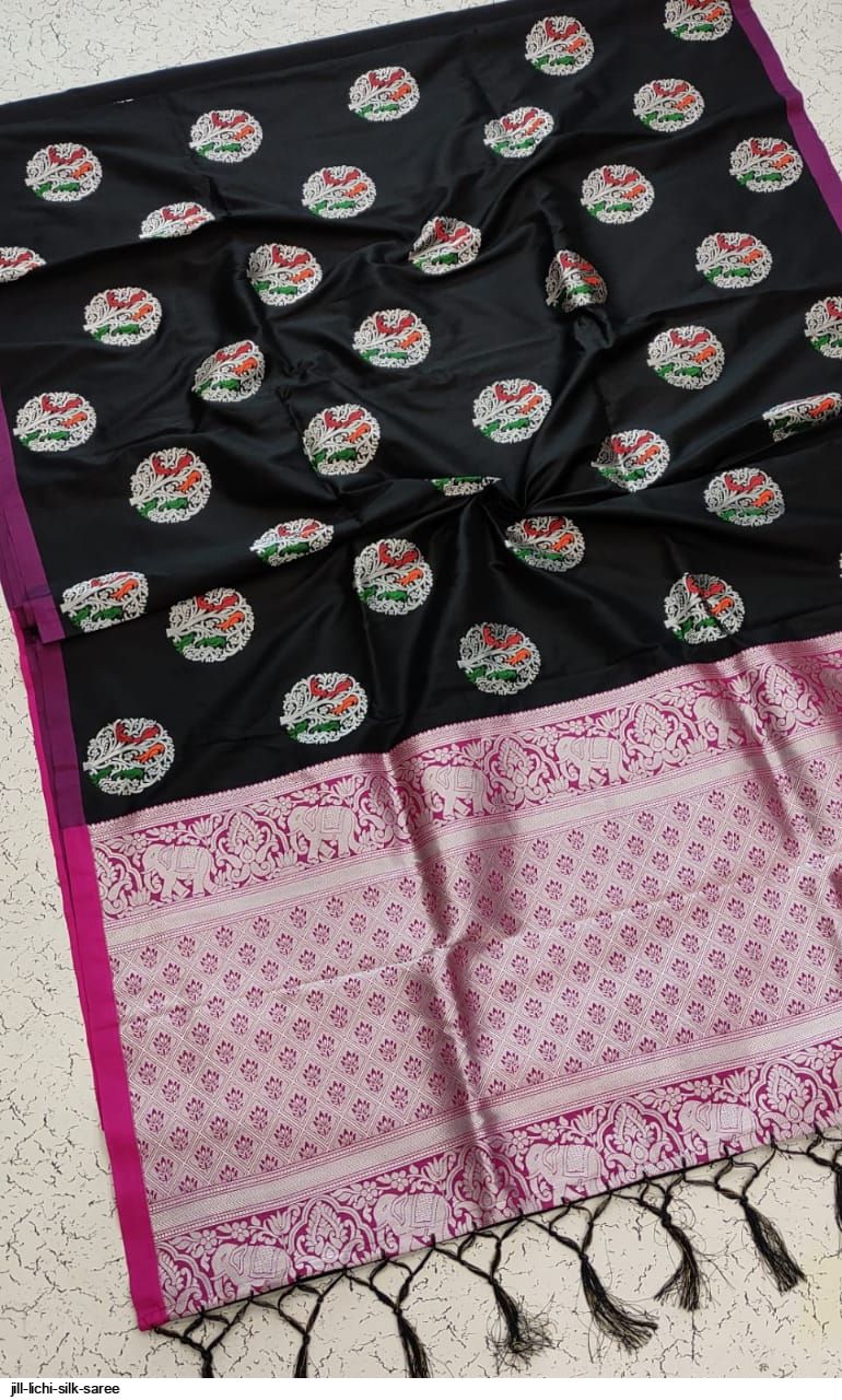 JILL LICHI SILK SAREE E