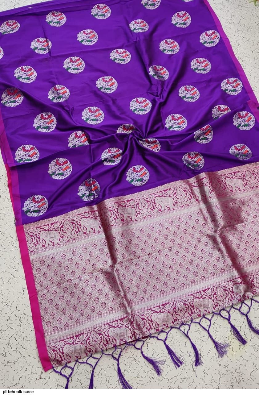 JILL LICHI SILK SAREE A