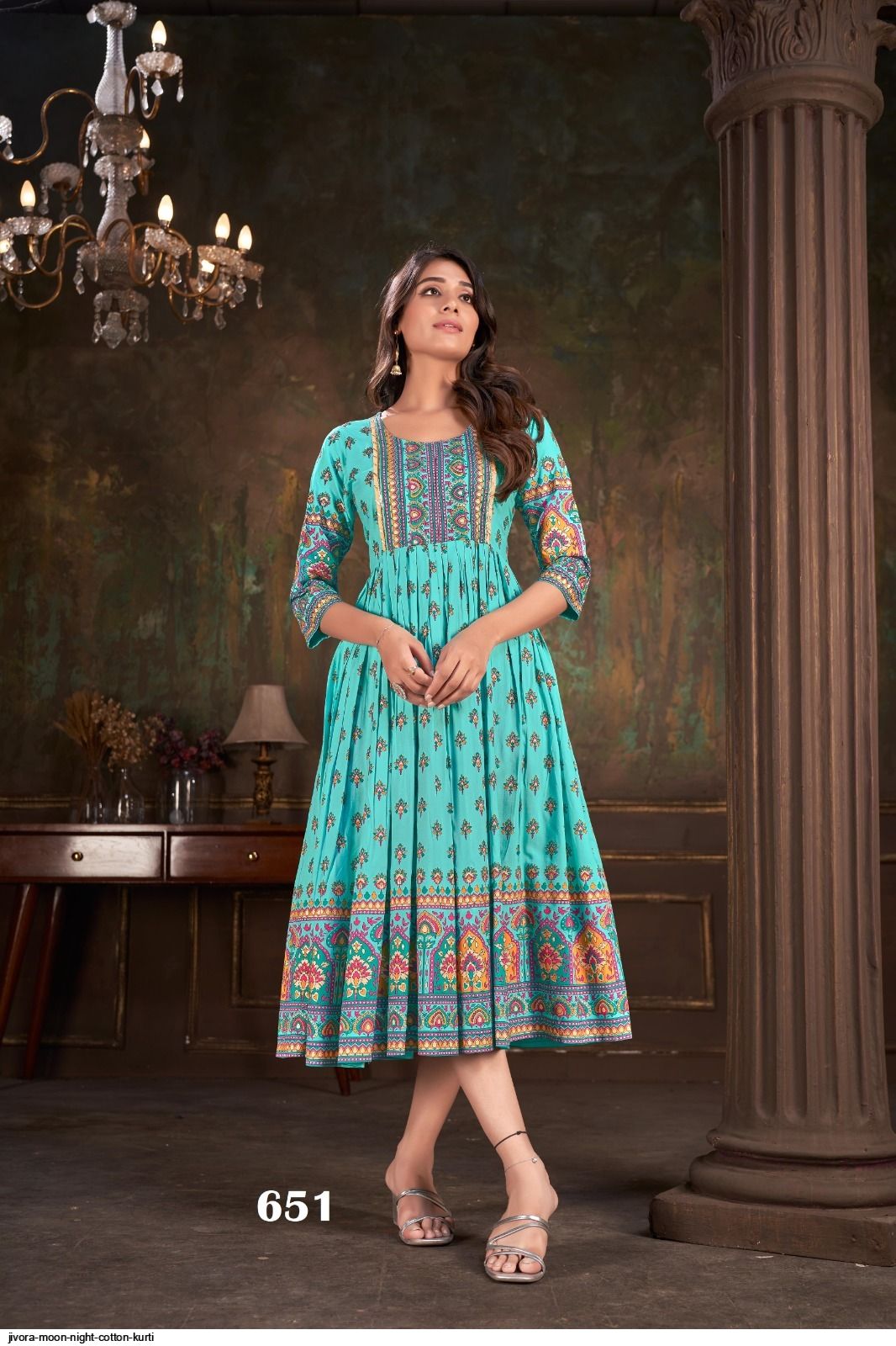 JIVORA MOON NIGHT COTTON KURTI 651