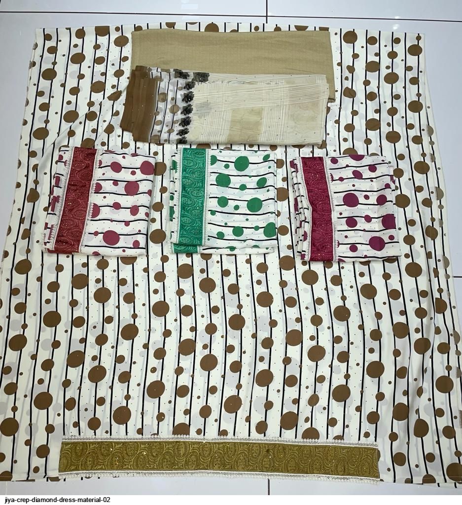 JIYA CREP DIAMOND DRESS MATERIAL 02