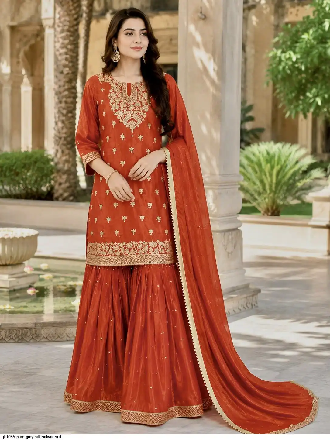 JL 1055 PURE GMY SILK SALWAR SUIT 3